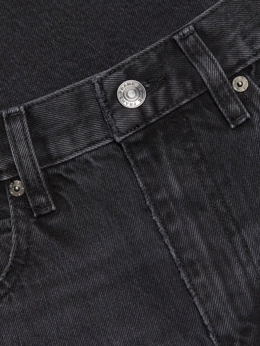 Frame's The Bubble Crop frayed high-rise barrel leg jeans size 28 - Picture 2 of 8